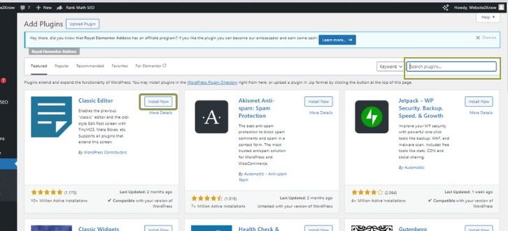 how do i find and install wordpress plugins